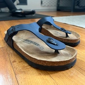 Birkenstock Blue Gizeh Sandal Size 37